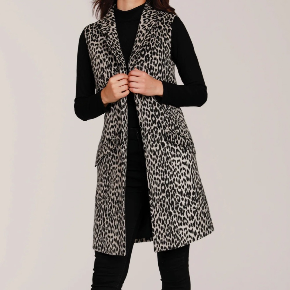 Animal print vest